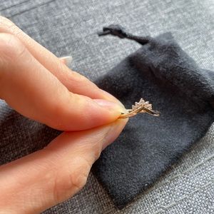 NEW Pandora Tiara Wishbone Ring - Rose Gold, Size 5